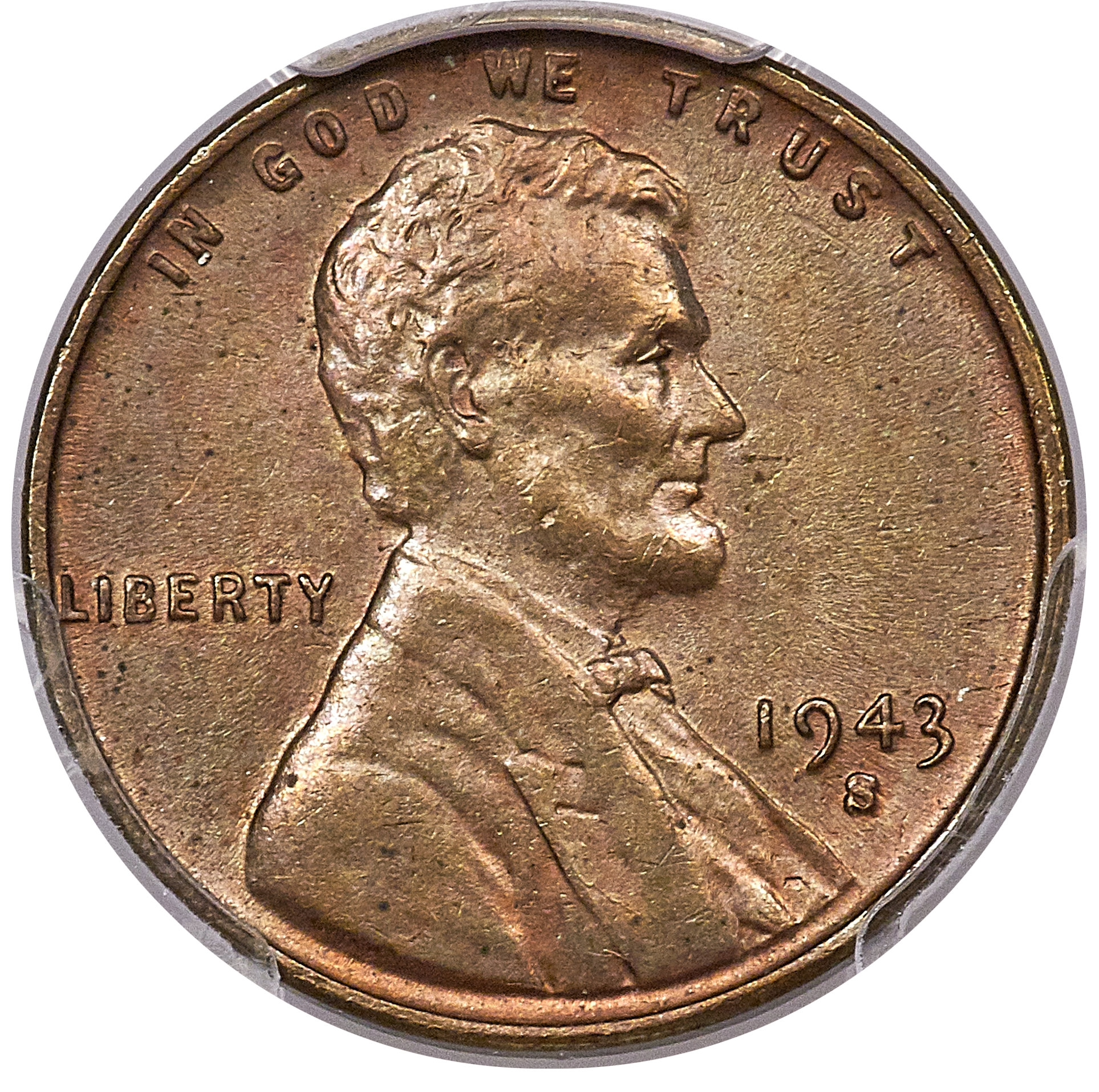 1943-S Lincoln Wheat Cent Penny Front